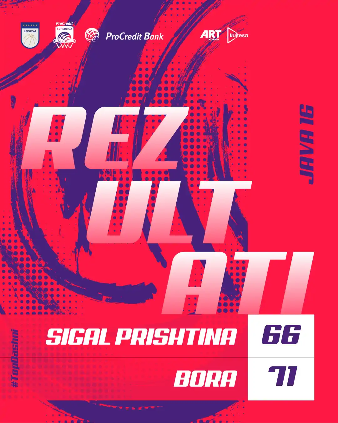 Bora triumfon si mysafire ndaj Sigal Prishtinës, 66:71